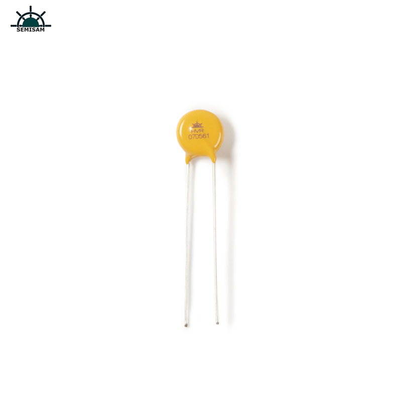 Résistance à l\'oxyde de zinc en résine époxy jaune Tendance 07D561 Dispositifs de protection de circuit de haute qualité MOV varistor pour LED