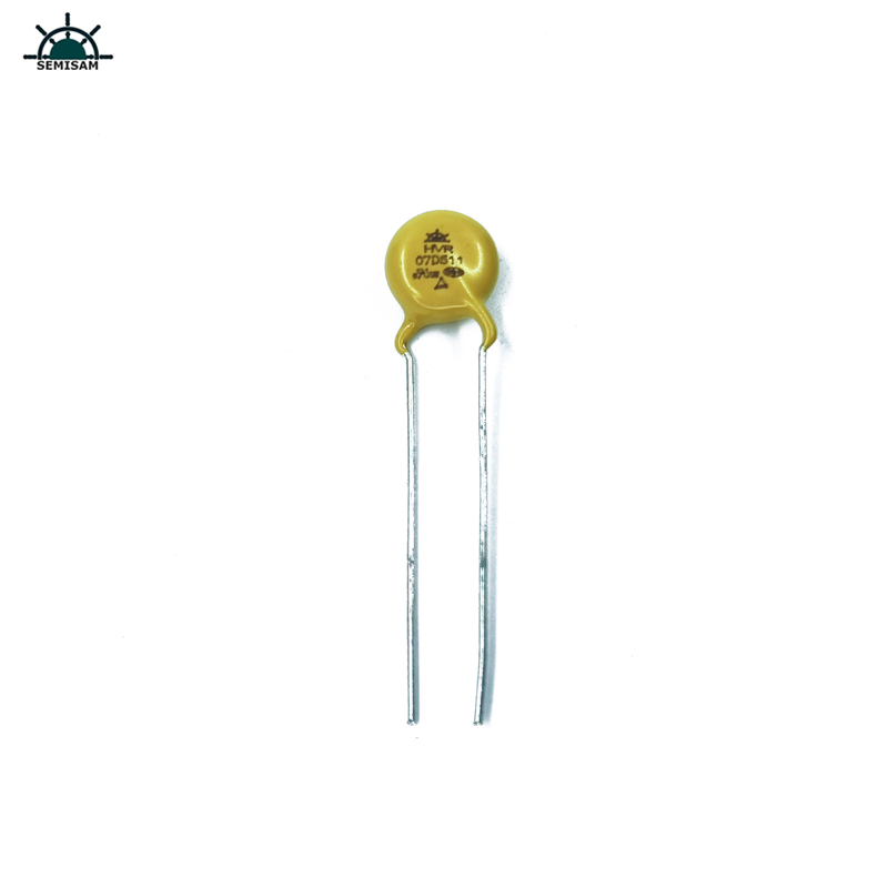 Fabricant d\'origine Long plomb, Silicon jaune MOV 7D511 510V 7mm RESISTOR MOV varistor