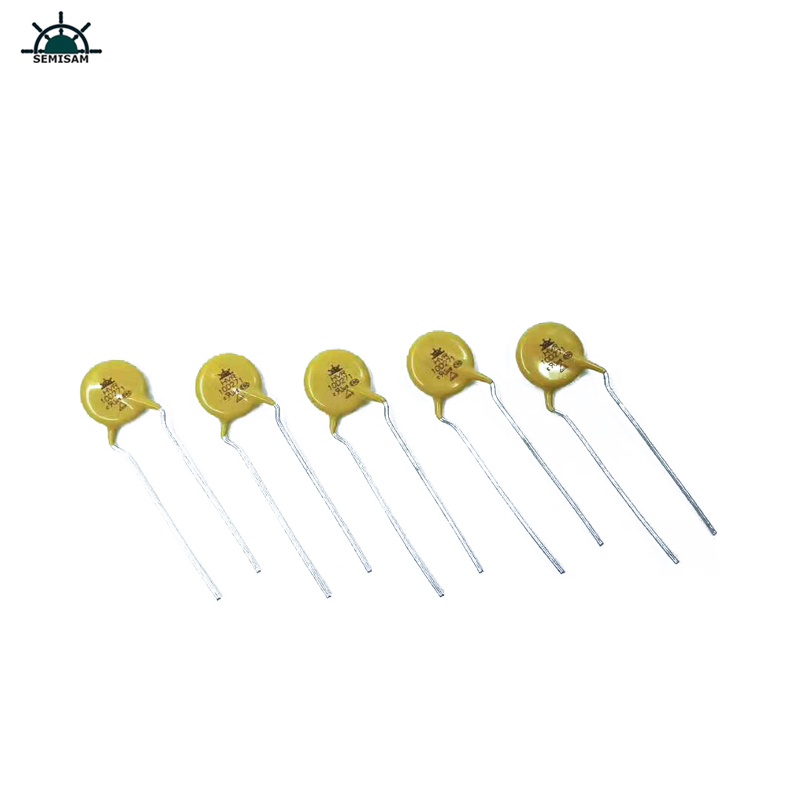 Résistance du fabricant Fournisseur Silicon jaune 10D271 Diamètre 10mm Varisteur de MOP MOP pour la commutation d\'alimentation