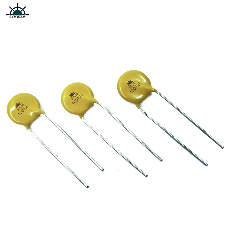 Fournisseur de la Chine Varisteur d\'oxyde en métal de 10D121 Diamètre 10mm pour la lumière LED