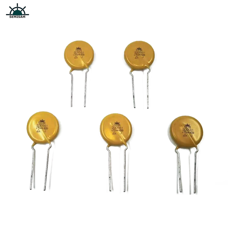 Chine Composants électroniques ODM, varisteur d\'oxyde de zinc MOV de 20 mm de HVR20D561K pour les appareils ménagers