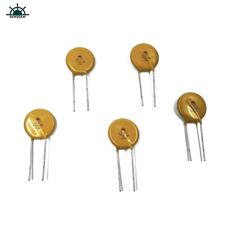 Chine Composants électroniques ODM, varisteur d\'oxyde de zinc MOV de 20 mm de HVR20D511K pour équipement d\'alimentation